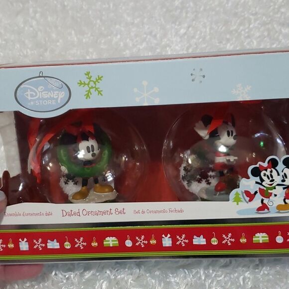 New 2 pack shatterproof  Disney ornaments - Picture 1 of 3
